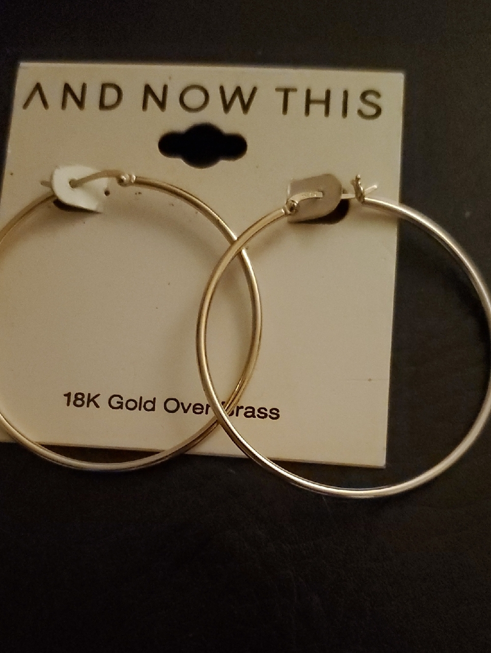 Earrings Pierced 18kt Gold Over Brass made in Thailand